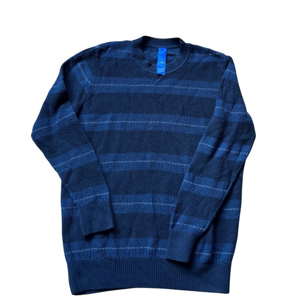 Kit and Ace Merino Wool Blend Sweaters Men’s Navy Waffle Knit Size L - Picture 2 of 10